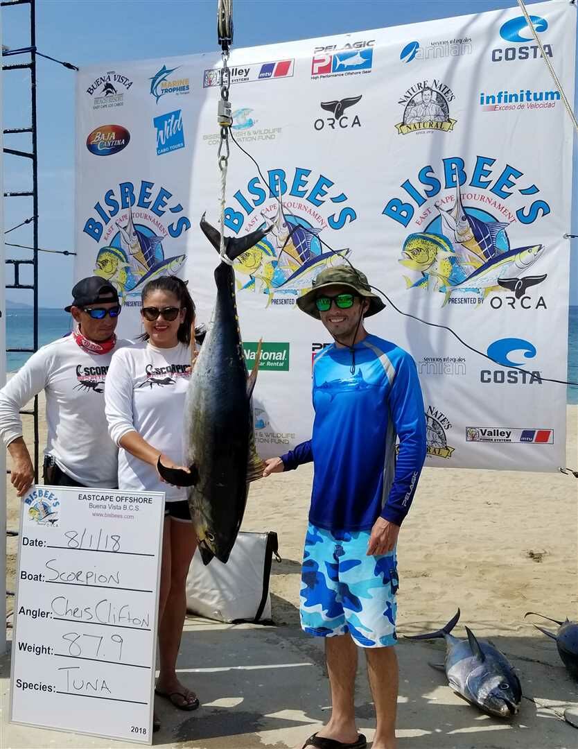 Image for team Scorpion at the 2018 Bisbee's East Cape Offshore Tournament 